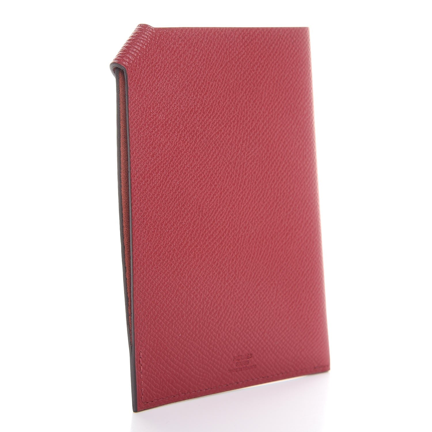Hermes Epsom Tarmac PM Passport Holder Rouge Grenat 3 of 6