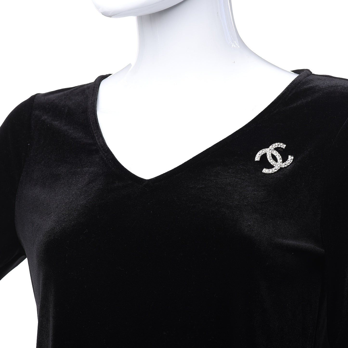 Crystal Palais Garnier CC Brooch Gold