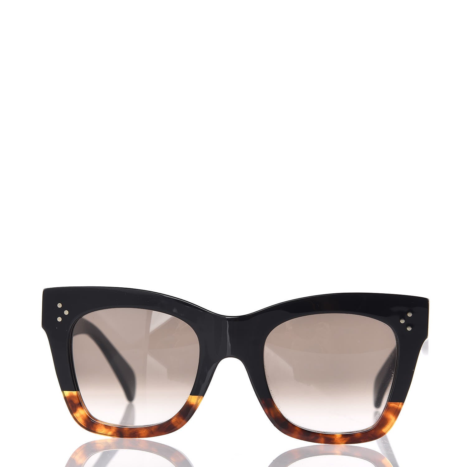 Celine Catherine Sunglasses CL 41098/F/S Black Havana 2 of 6