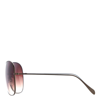 Oliver Peoples Metal Polarized Elsie Aviator Sunglasses Gold 3 of 7