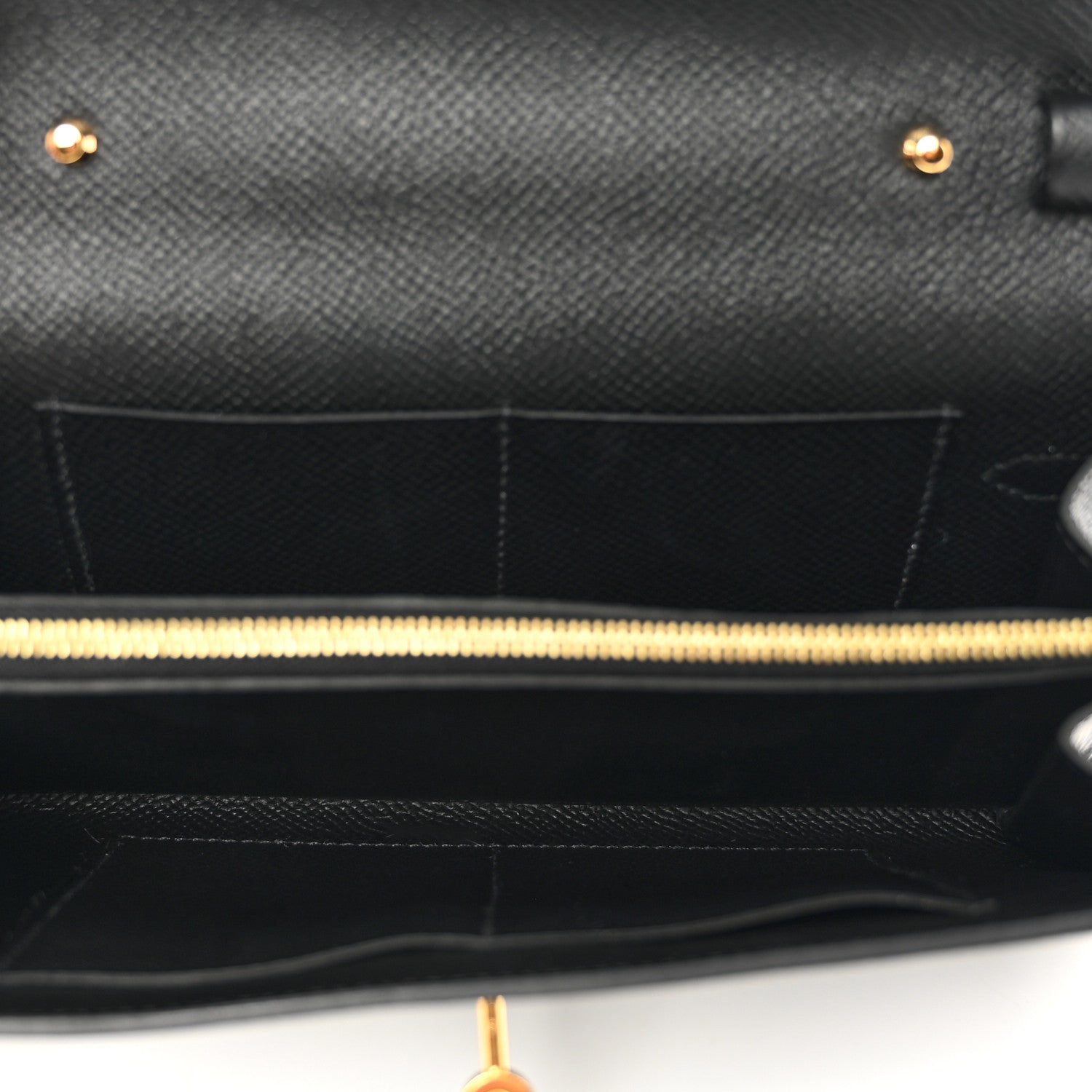 Hermes Epsom Kelly Wallet To Go Black 5 of 8