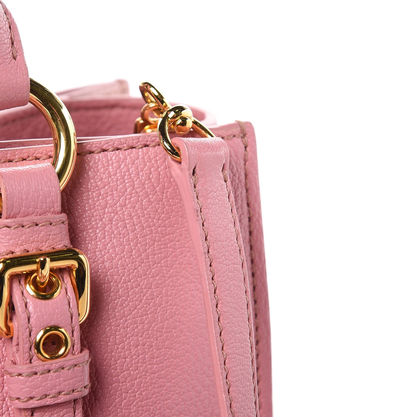 Goatskin Madras Shopping Tote Rosa Gemma