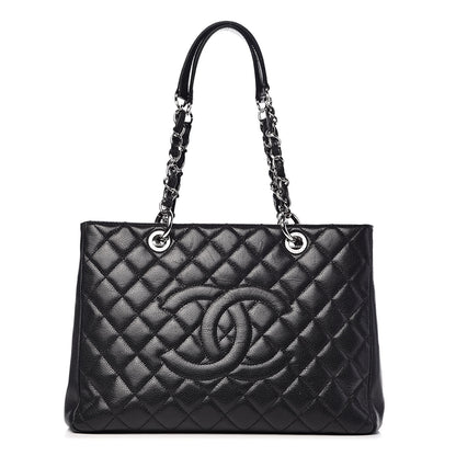 Chanel Caviar Quilted Grand Shopping Tote GST Black 1 of 15