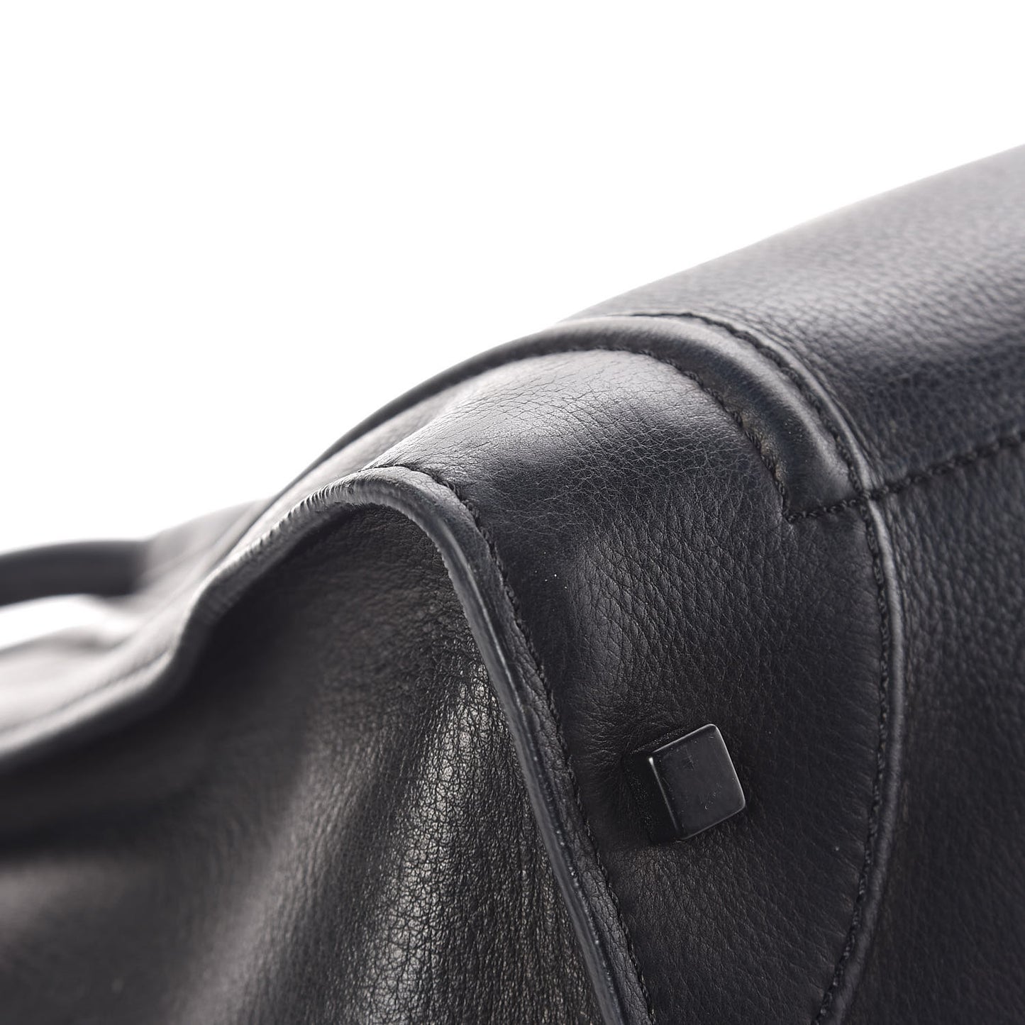 Supple Calfskin Large Phantom Luggage Black