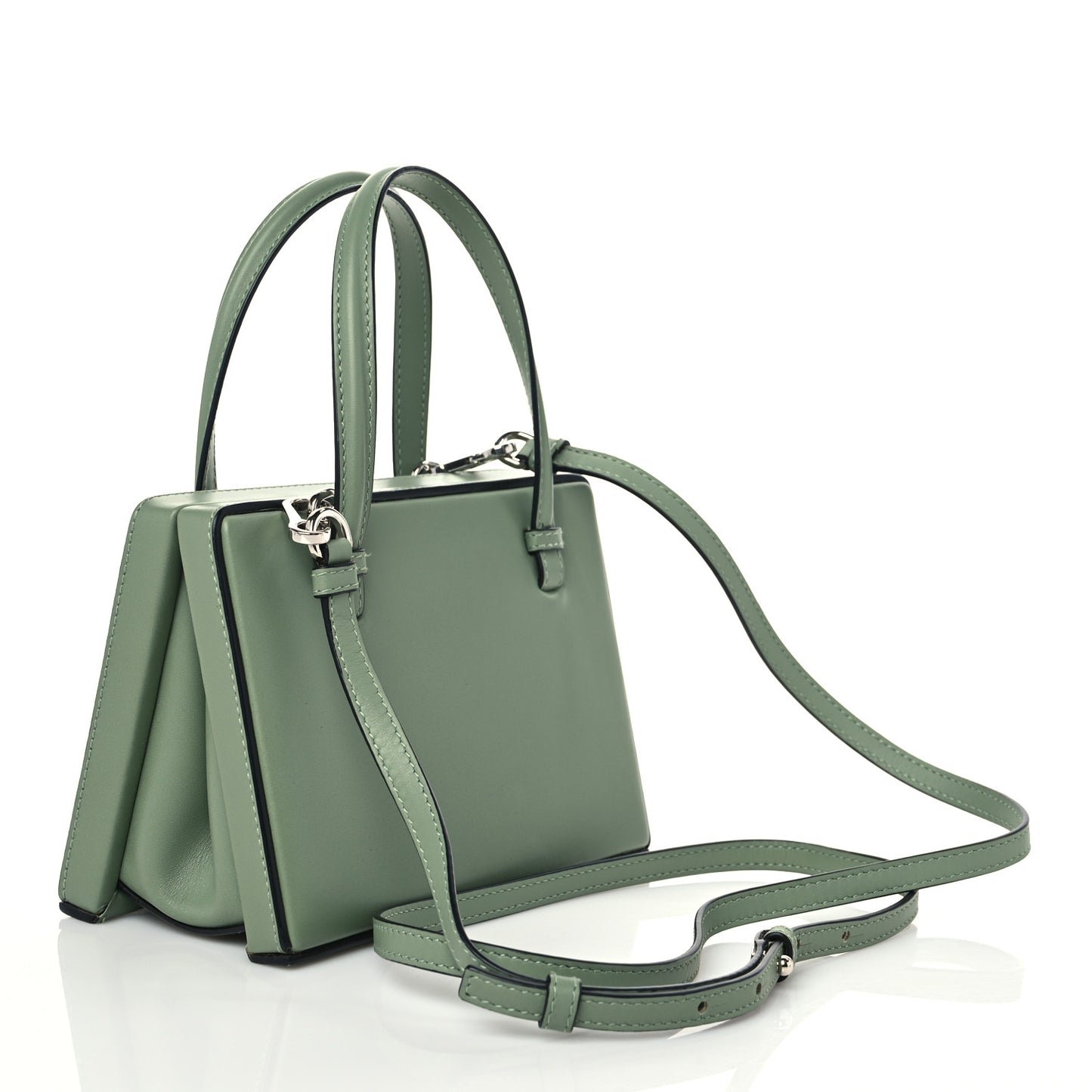Calfskin Small Postal Bag Green