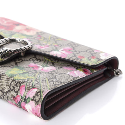 Gucci GG Supreme Monogram Blooms Mini Dionysus Chain Wallet Beige Multicolor Dry Rose 7 of 12