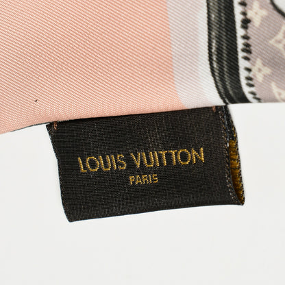 Louis Vuitton Silk Monogram Trunks Bandeau Rose Poudre 4 of 4