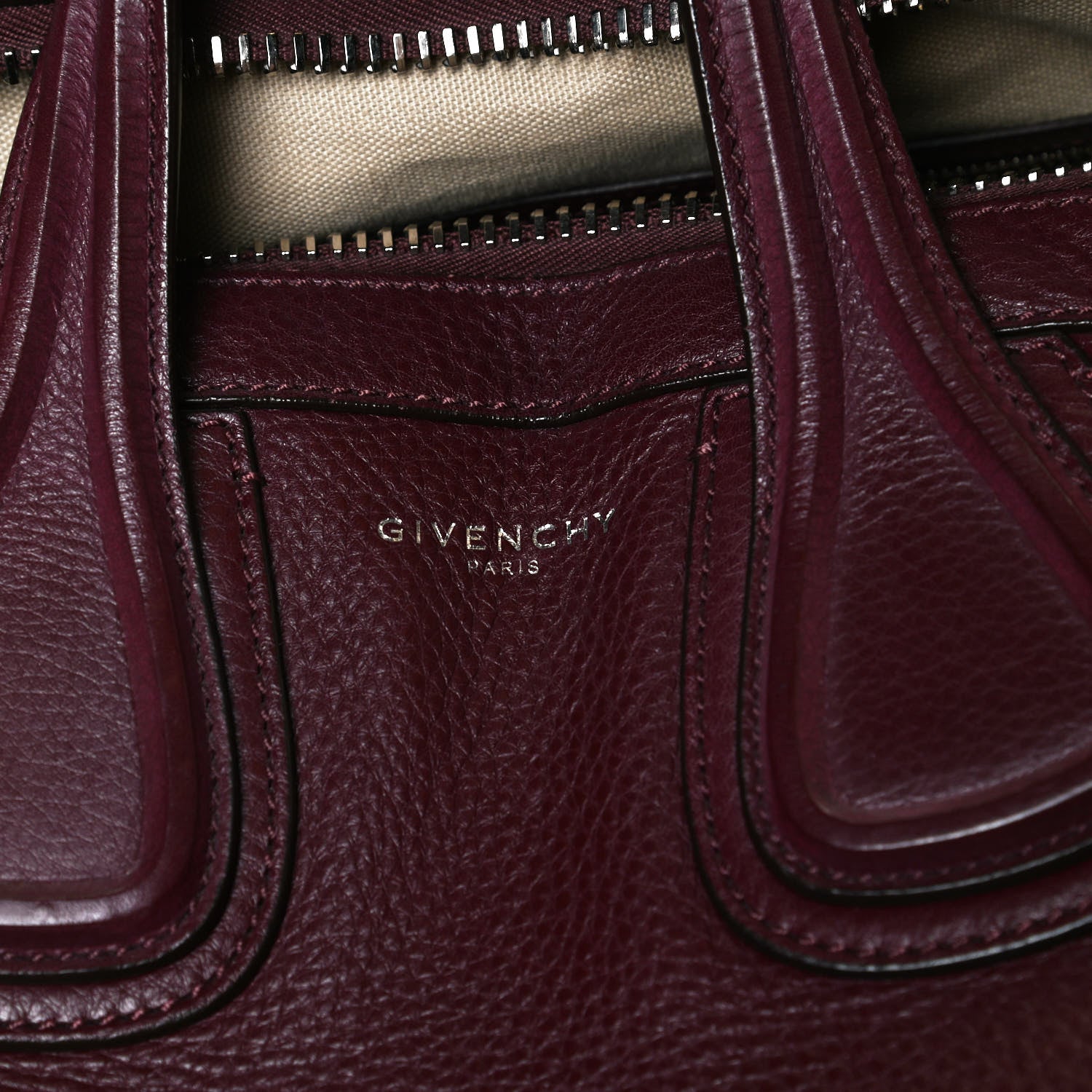 Givenchy Waxy Grained Calfskin Small Nightingale Oxblood 8 of 12
