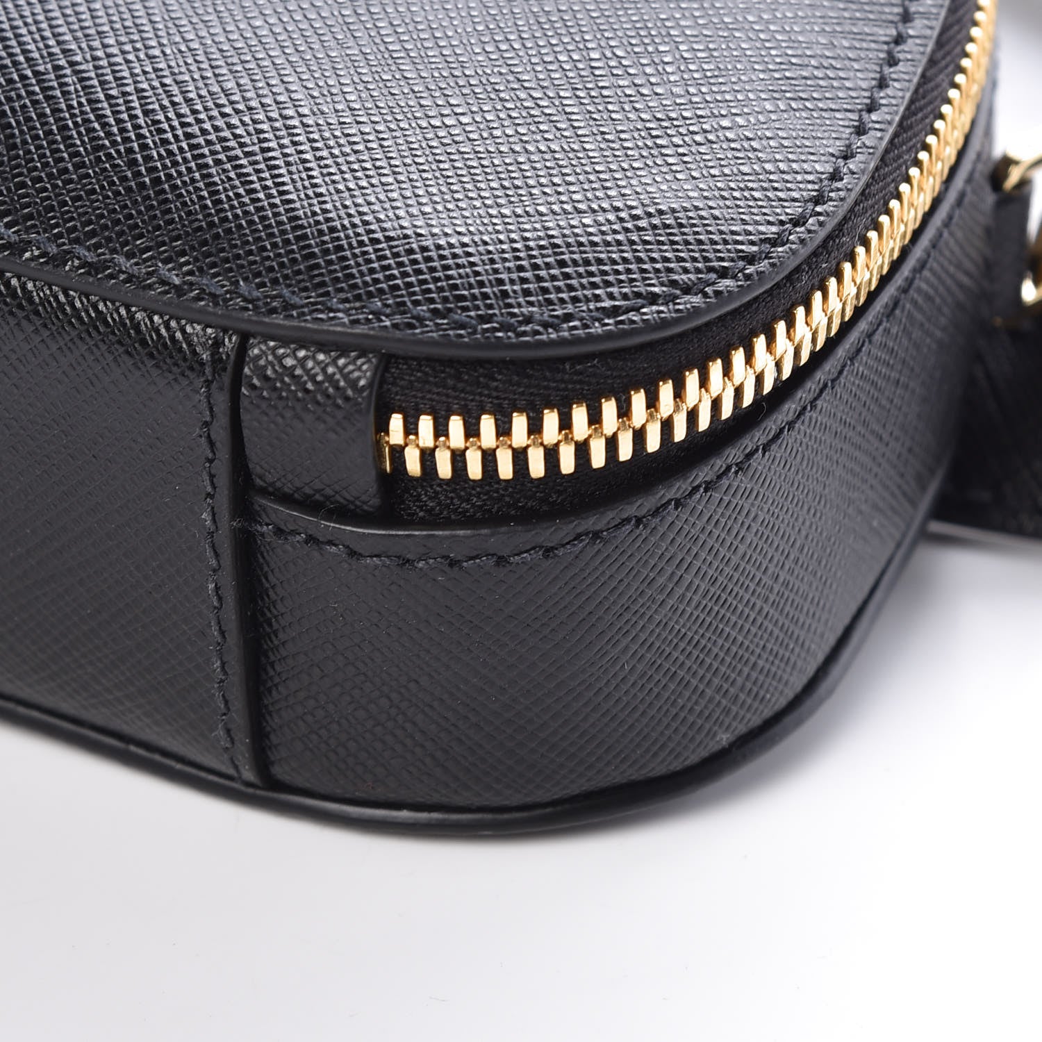 Prada Saffiano Lux Odette Belt Bag Black 9 of 9
