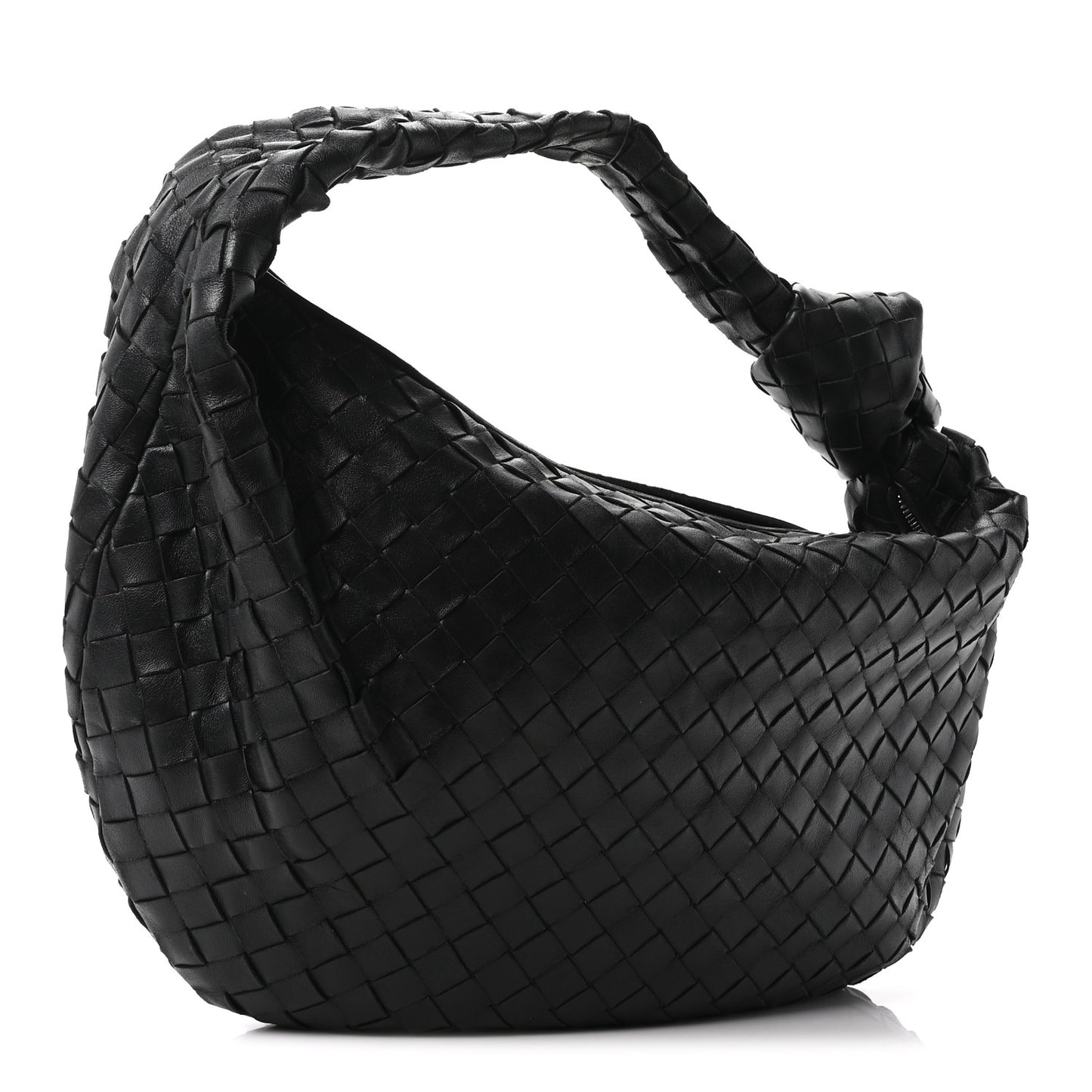 Nappa Intrecciato Teen Jodie Hobo Black