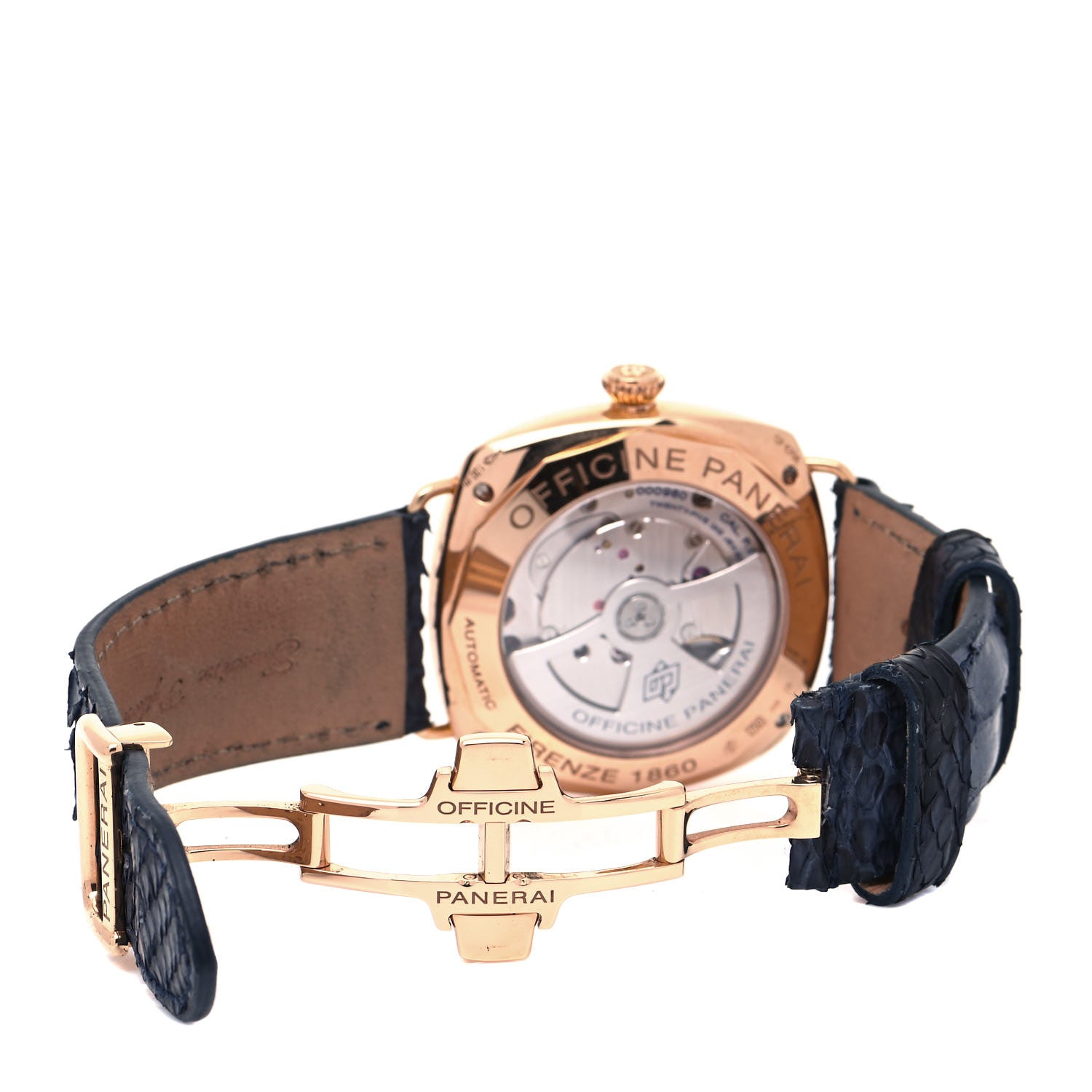 Panerai 18K Rose Gold Alligator 45mm Radiomir 10 Days GMT Automatic Watch Black PAM00273 5 of 7