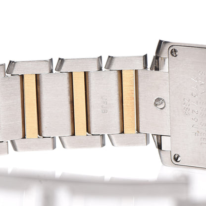 Cartier Stainless Steel 18K Yellow Gold 20mm Tank Francaise Quartz Watch 7 of 8