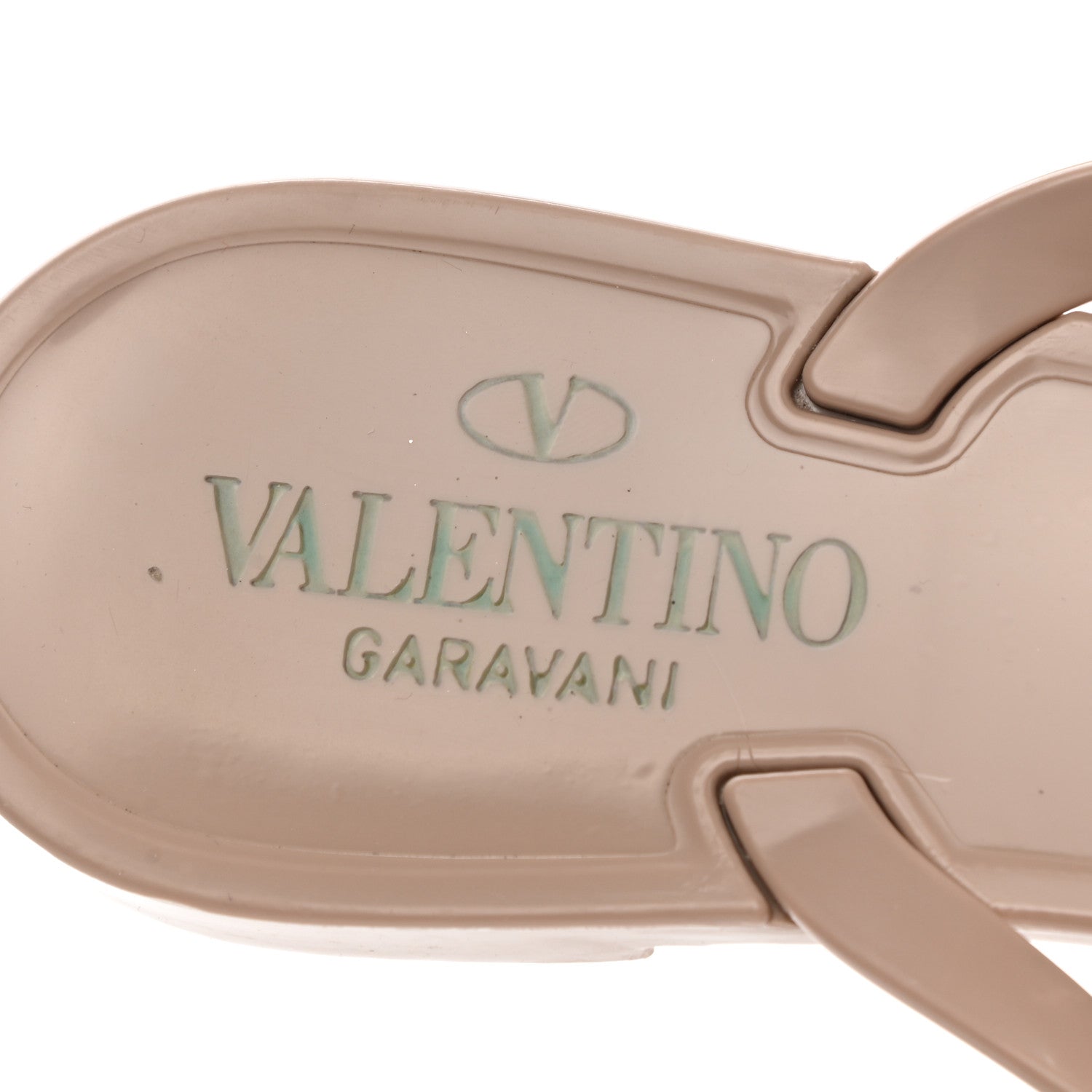 Valentino Garavani PVC Jelly Rockstud Bow Thong Sandals 39 Poudre 5 of 12