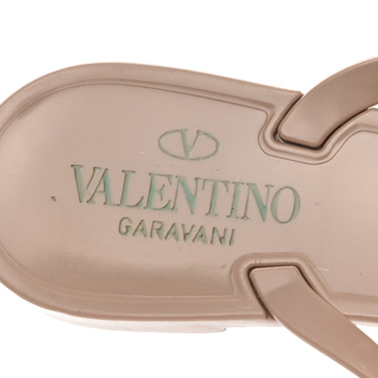 Valentino Garavani PVC Jelly Rockstud Bow Thong Sandals 39 Poudre 5 of 12
