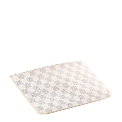 Louis Vuitton Damier Azur Neverfull MM GM Pochette Rose Ballerine 3 of 5