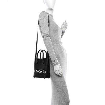 Balenciaga Grained Calfskin Ville Aj Tote XXS Black 2 of 10
