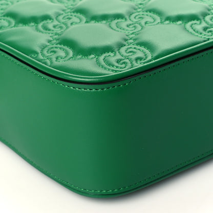 Gucci Calfskin GG Matelasse Shoulder Bag Spring Green Natural 9 of 11