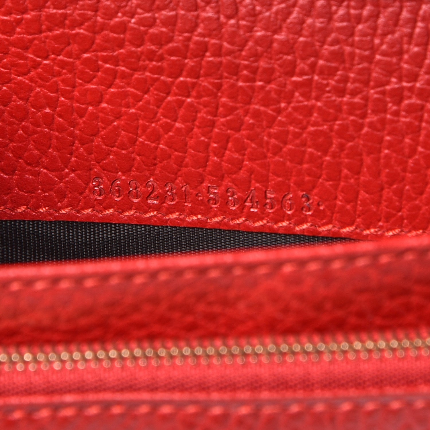 Gucci Dollar Calfskin Mini Swing Wallet Bag Red 8 of 9