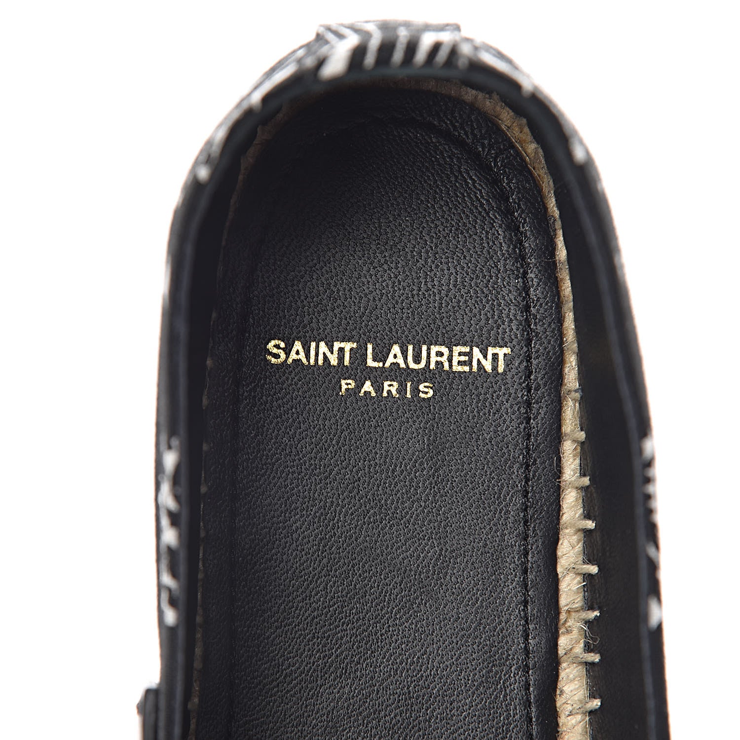 Saint Laurent Bandana Print Canvas Espadrilles 36 Black 8 of 10
