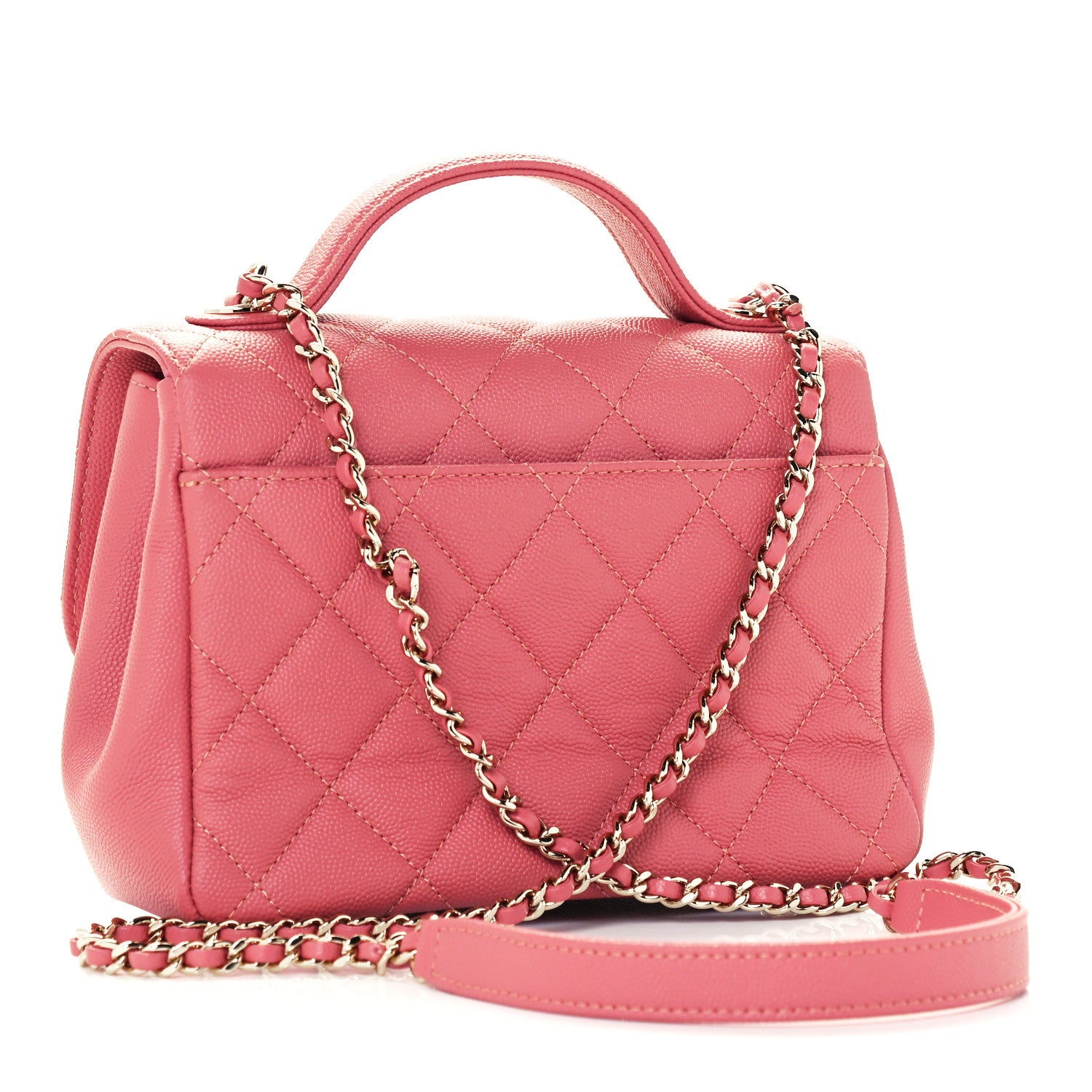 Chanel Caviar Quilted Small Business Affinity Flap Pink 2 of 11