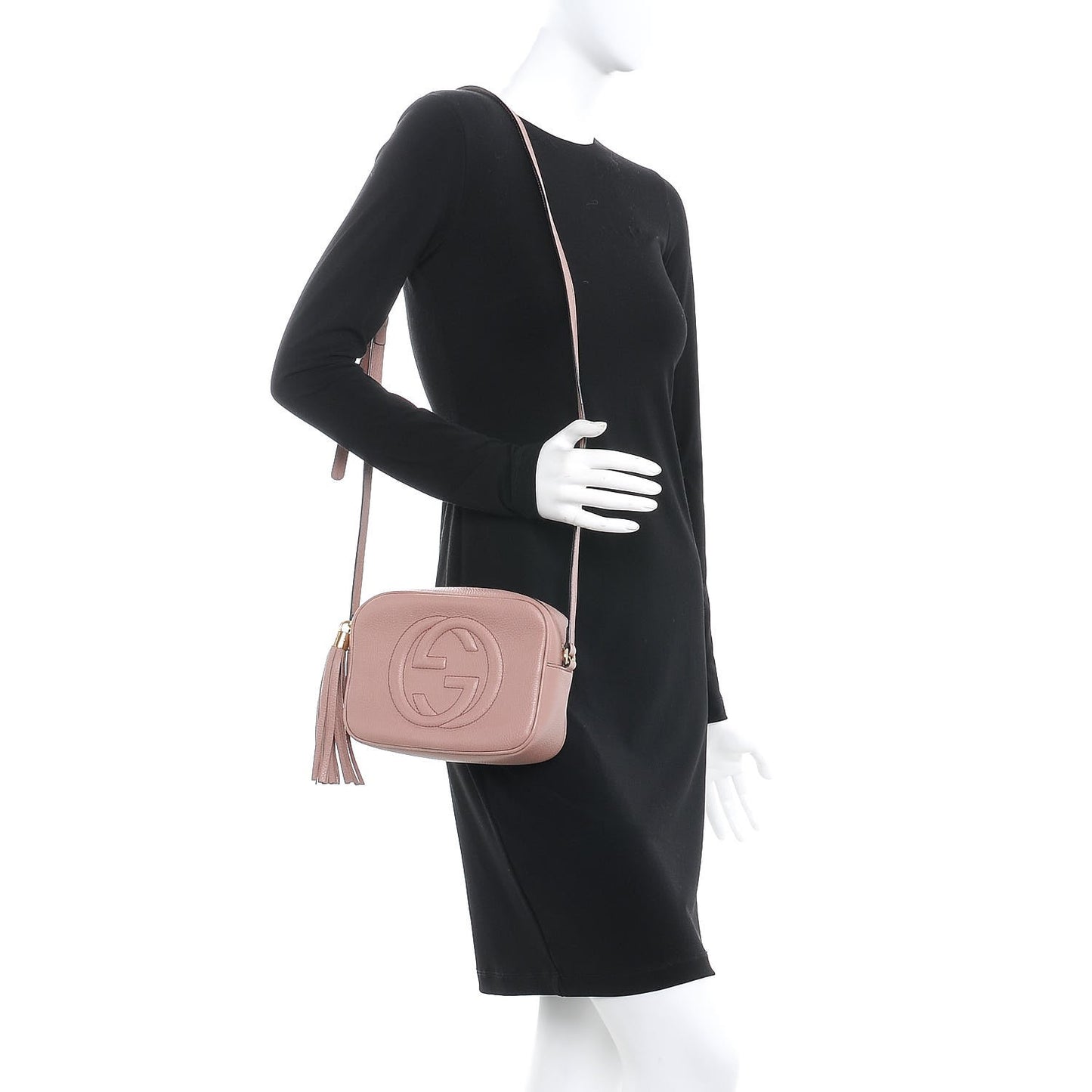 Cellarius Calfskin Small Soho Disco Bag Dark Cipria