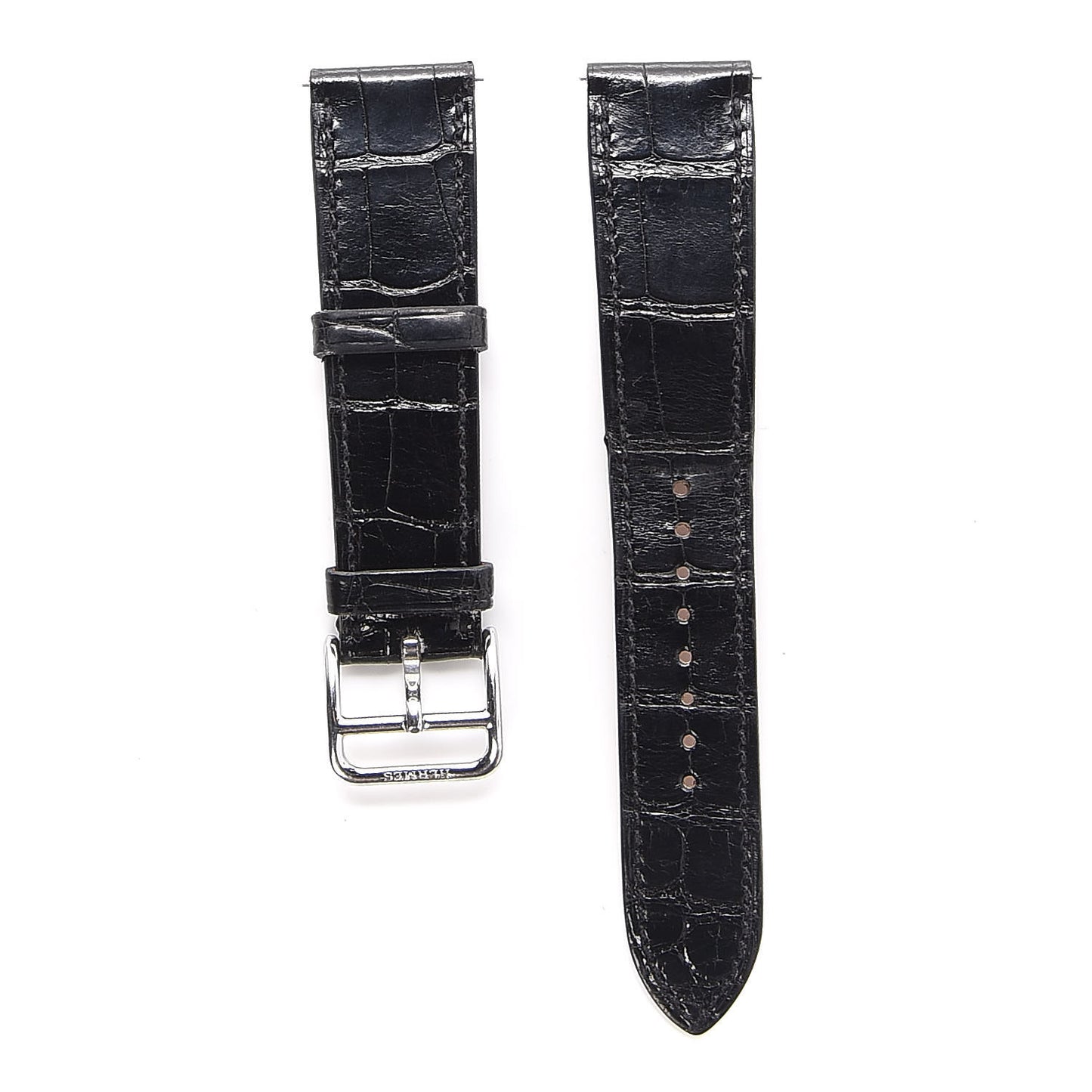 Alligator H Hour Watch MM Strap Black