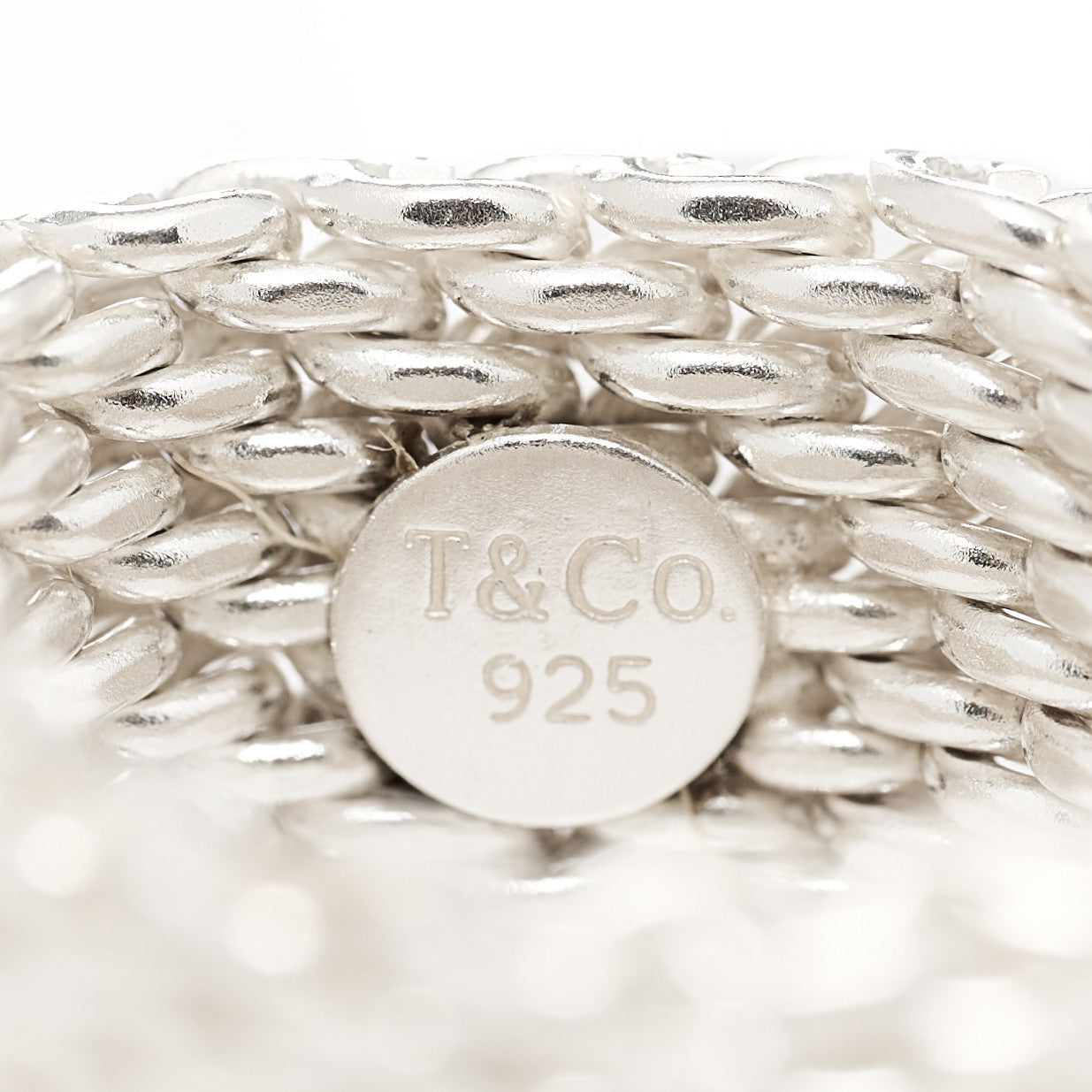 Sterling Silver Somerset Mesh Ring 51 5.75