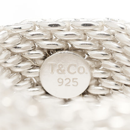Tiffany Sterling Silver Somerset Mesh Ring 51 5.75 3 of 3
