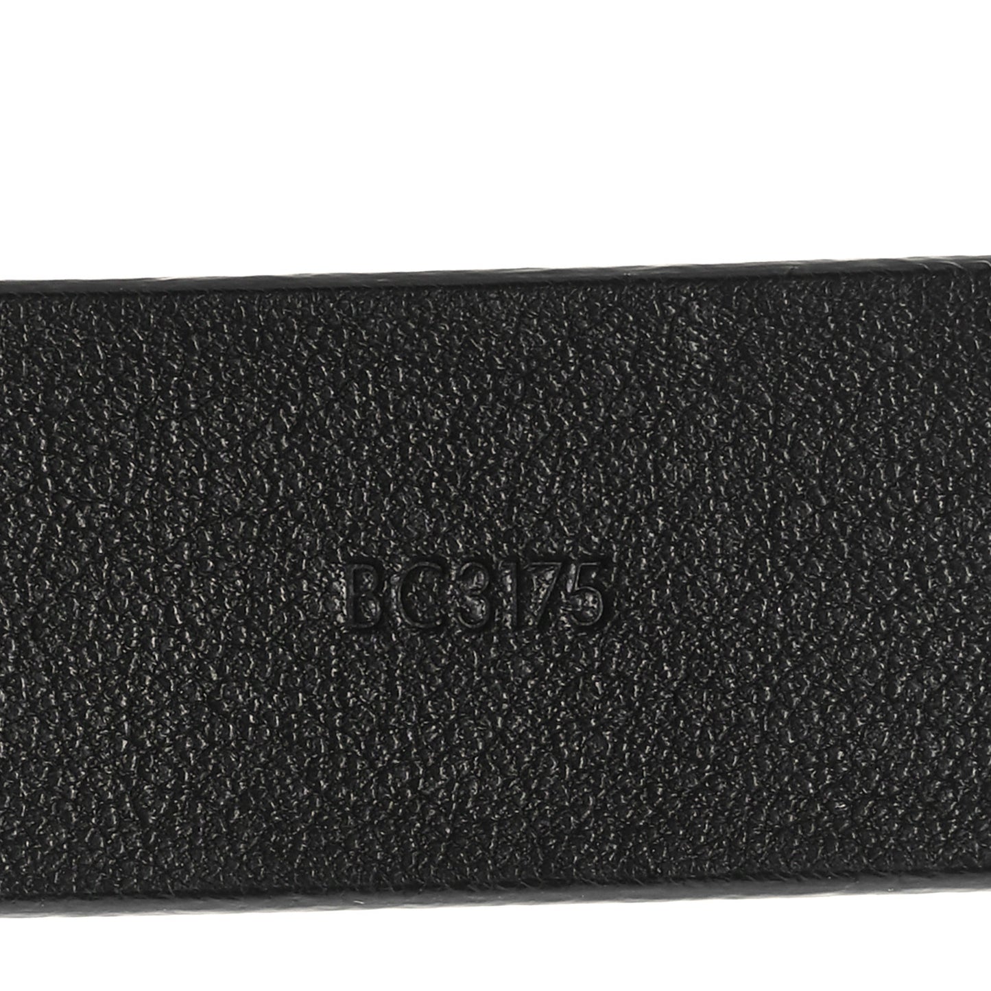 Calfskin Embossed LV Initiales 20mm Belt 75 30 Black