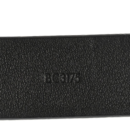 Louis Vuitton Calfskin Embossed LV Initiales 20mm Belt 75 30 Black 5 of 7