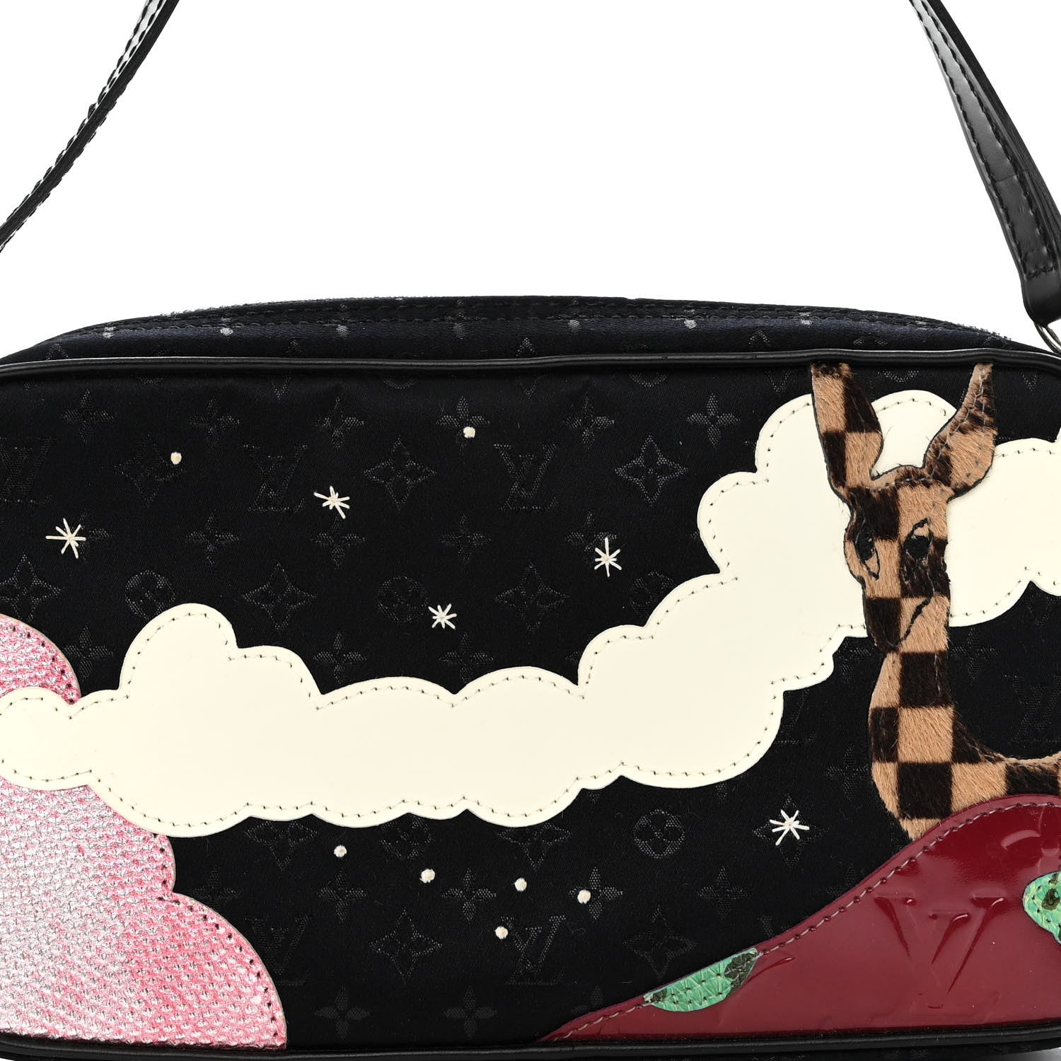 Louis Vuitton Satin Mini Monogram Conte De Fees Pochette Black 7 of 9