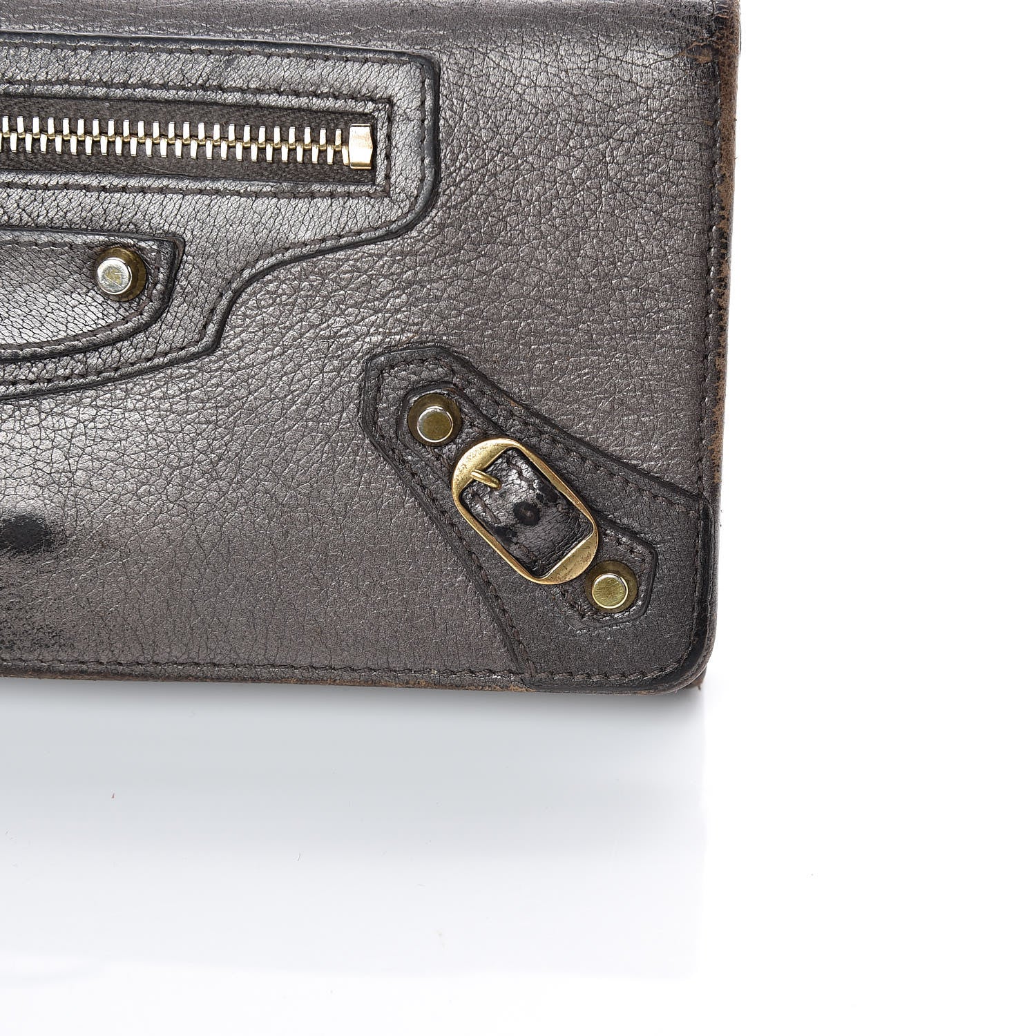 Balenciaga Agneau Classic Gold Hardware Money Wallet Bronze 22 of 24