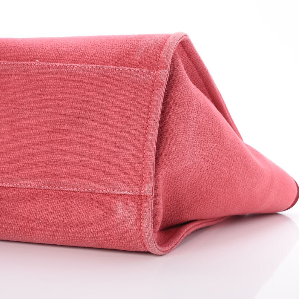 Canvas Large Deauville Tote Red