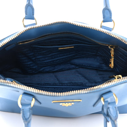Prada Saffiano Lux Large Promenade Tote Bluette 4 of 15