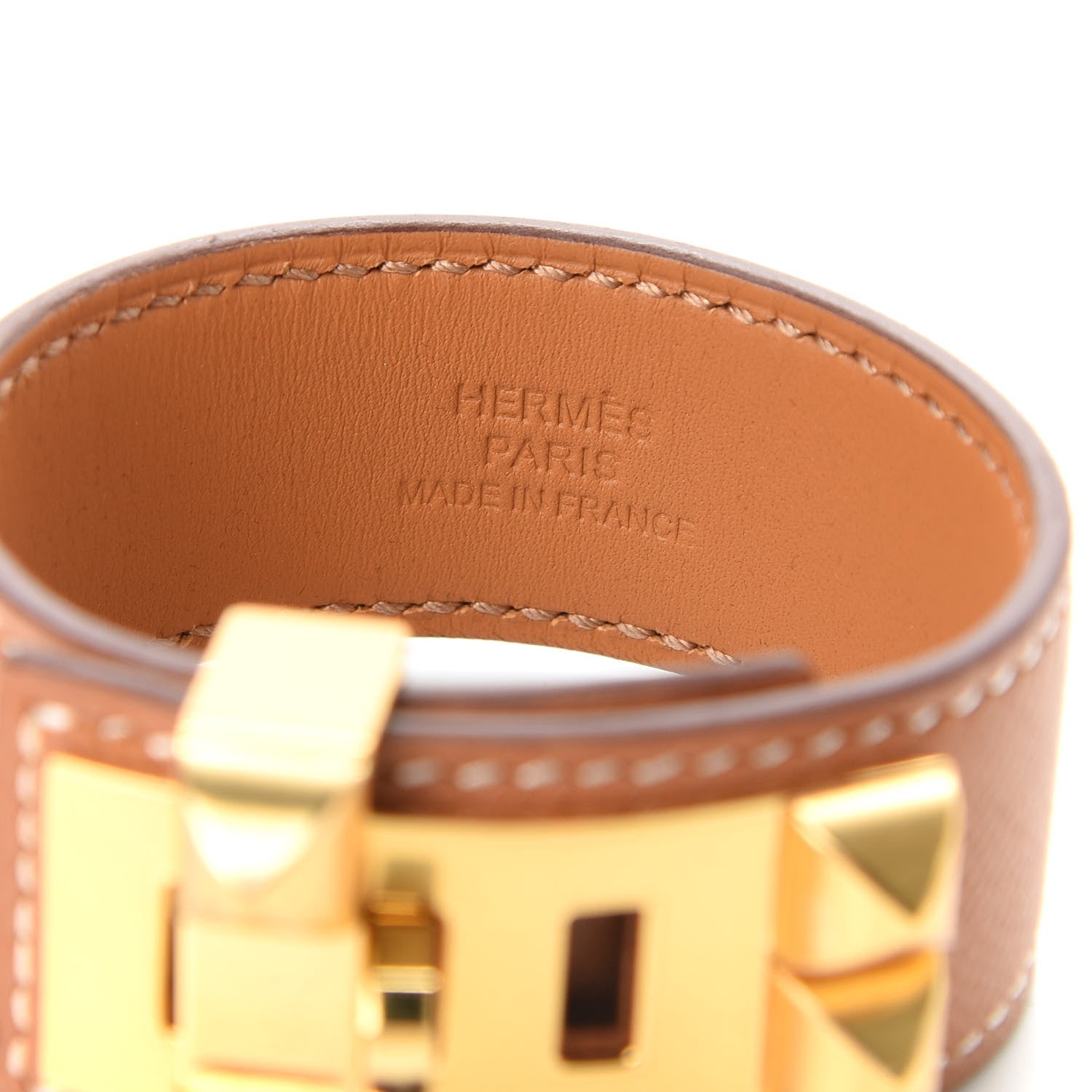 Hermes Epsom Collier de Chien CDC 24 Bracelet T1 Gold 4 of 7