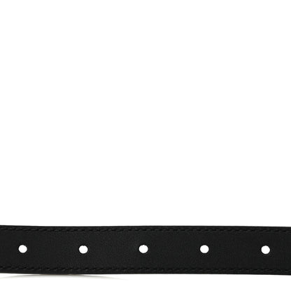 Gucci Plutone Calfskin Palladium Double G 20mm Belt 100 40 Black 4 of 10
