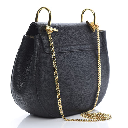 Chloe Grained Lambskin Drew Shoulder Bag Black 4 of 12