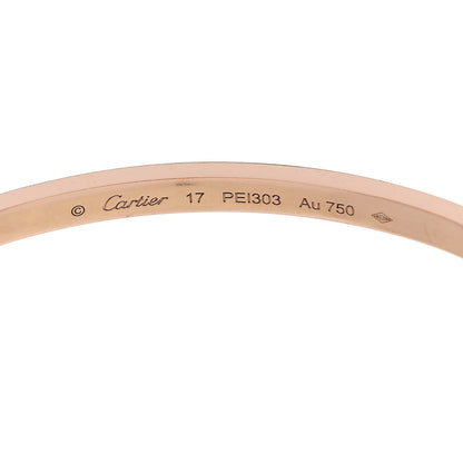 Cartier 18K Pink Gold Small LOVE Bracelet 17 6 of 8