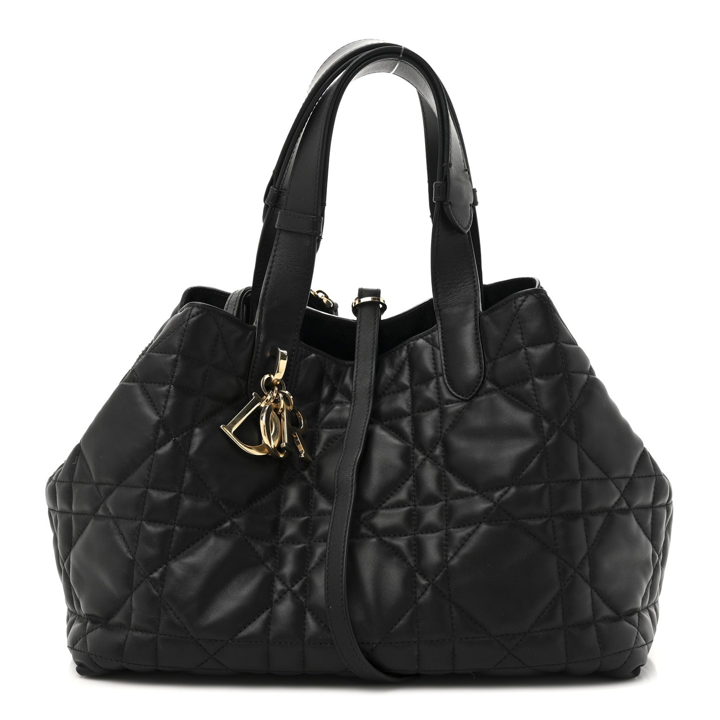 Calfskin Macrocannage Medium Toujours Black