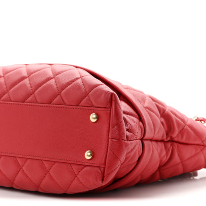 Chanel Caviar Quilted Rolled Up Tote Red 10 of 10