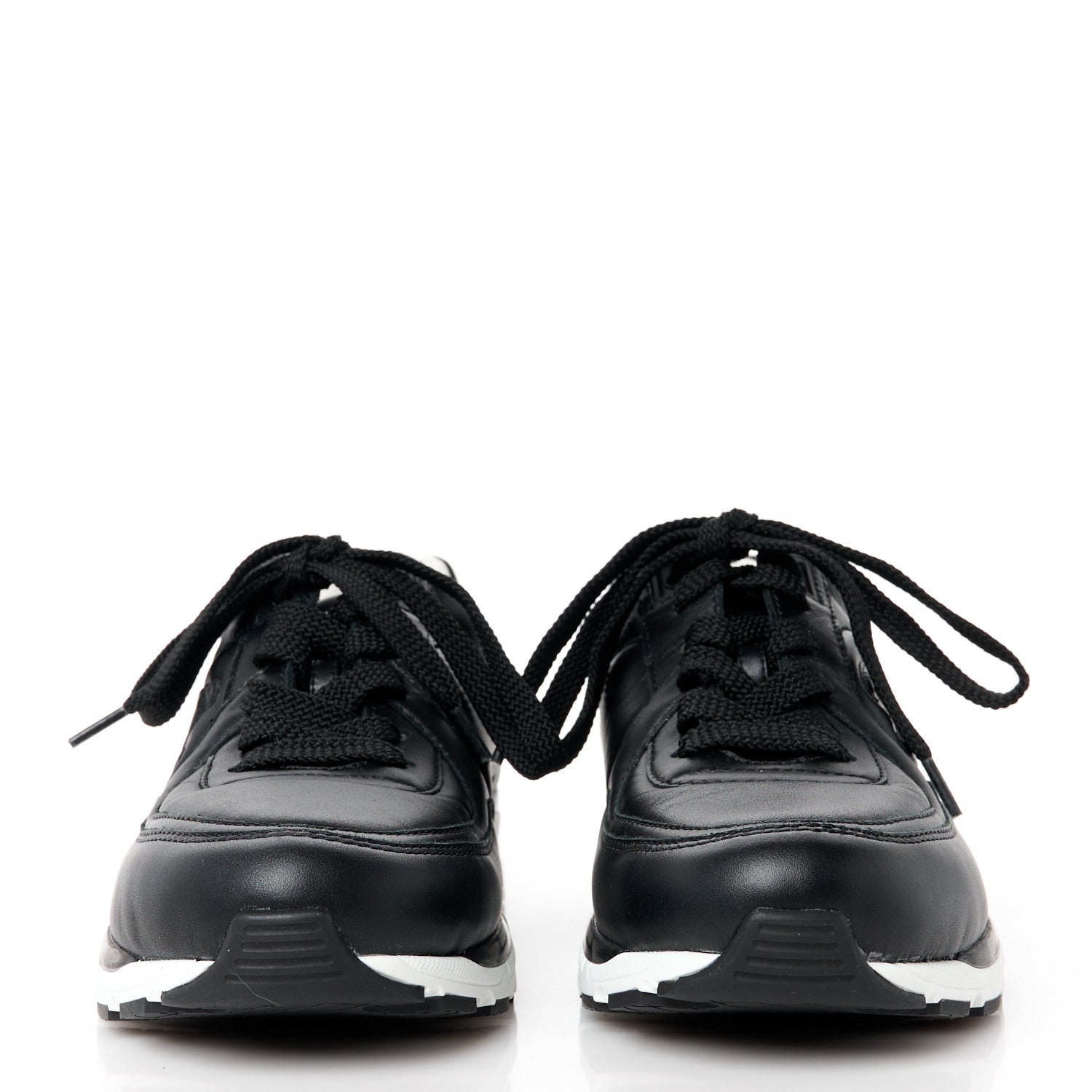 Chanel Calfskin CC Sneakers 35 Black 2 of 9