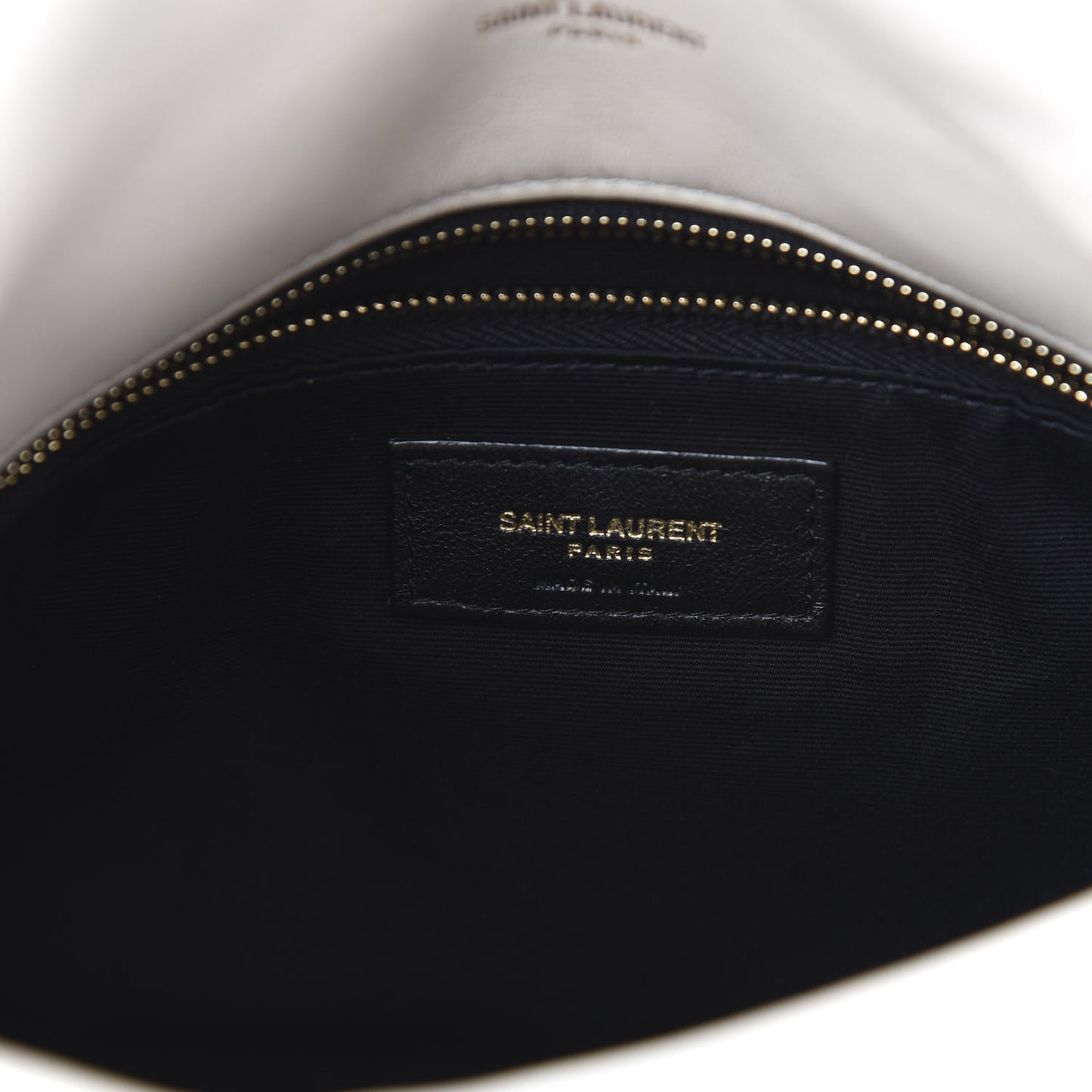 Lambskin Quilted Small Loulou Puffer Monogram Chain Satchel Crema Soft