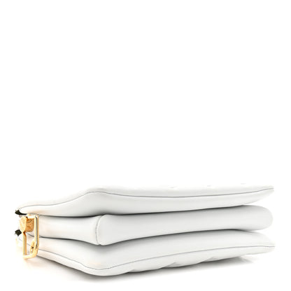Louis Vuitton Lambskin Embossed Monogram Coussin BB White 7 of 23