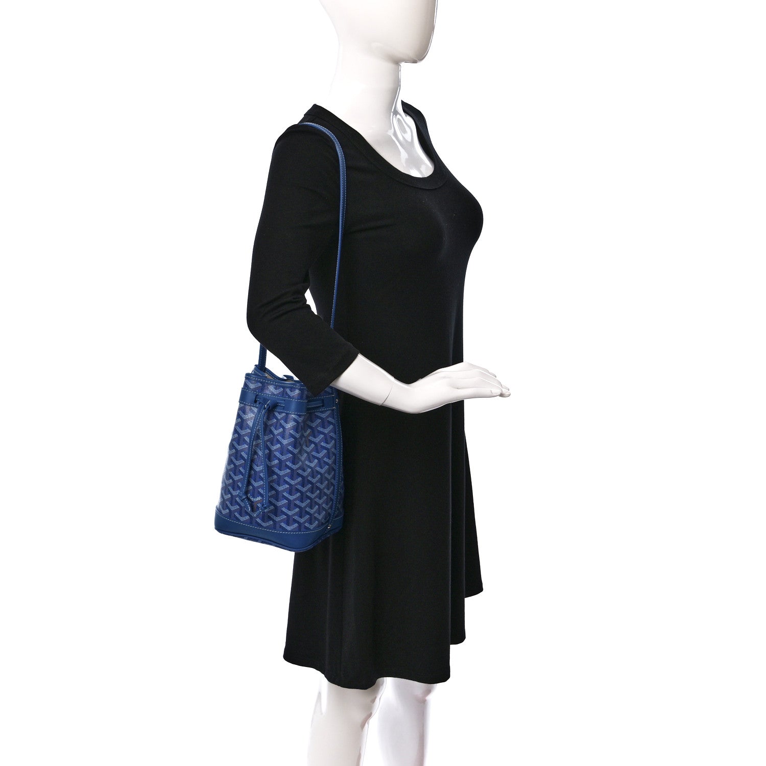 Goyard Goyardine Petit Flot Bucket Bag PM Sky Morning 2 of 11