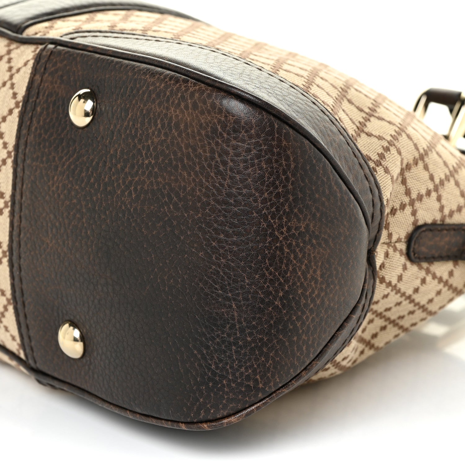 Gucci Diamante Medium Cathrine Dome Satchel Dark Brown 9 of 15