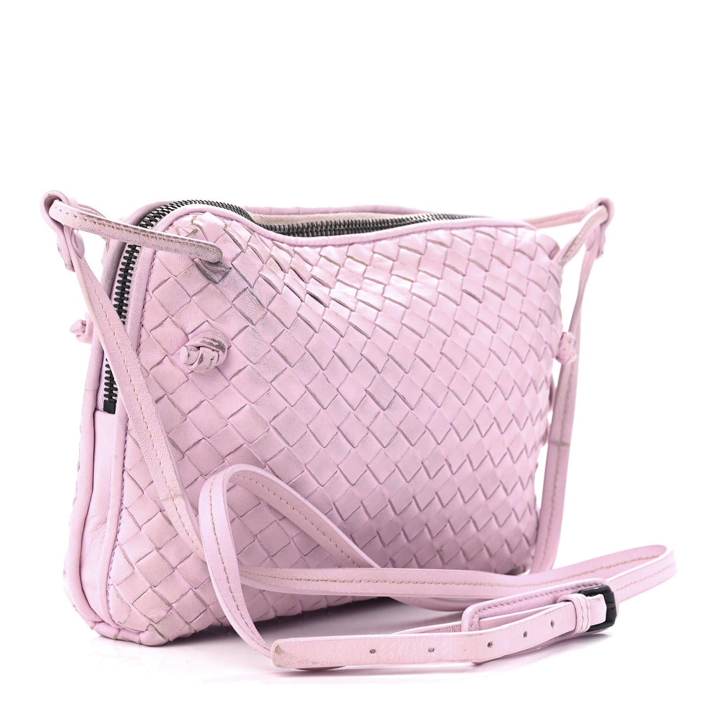 Nappa Intrecciato Nodini Crossbody Messenger Bliss Washed