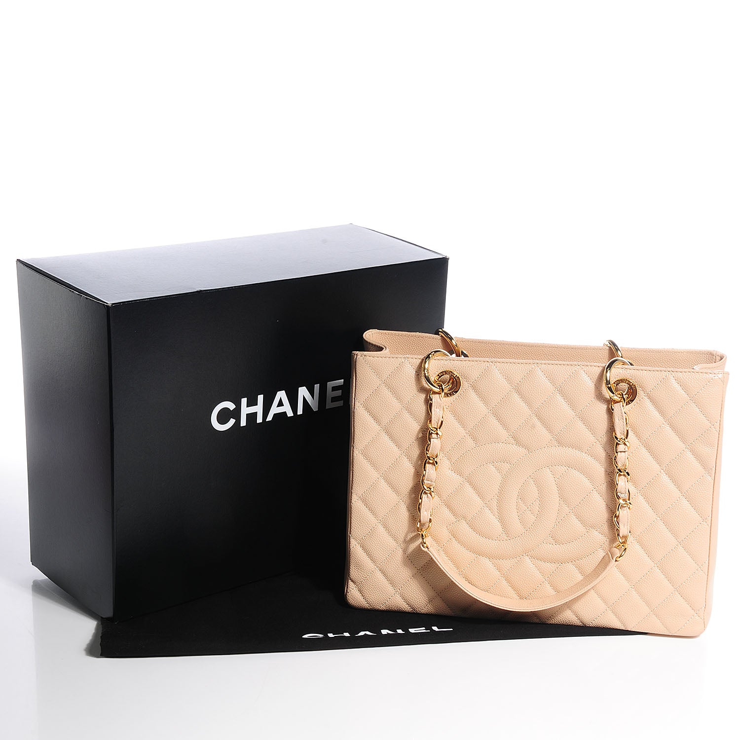 Chanel Caviar Grand Shopping Tote GST Beige Clair 5 of 8