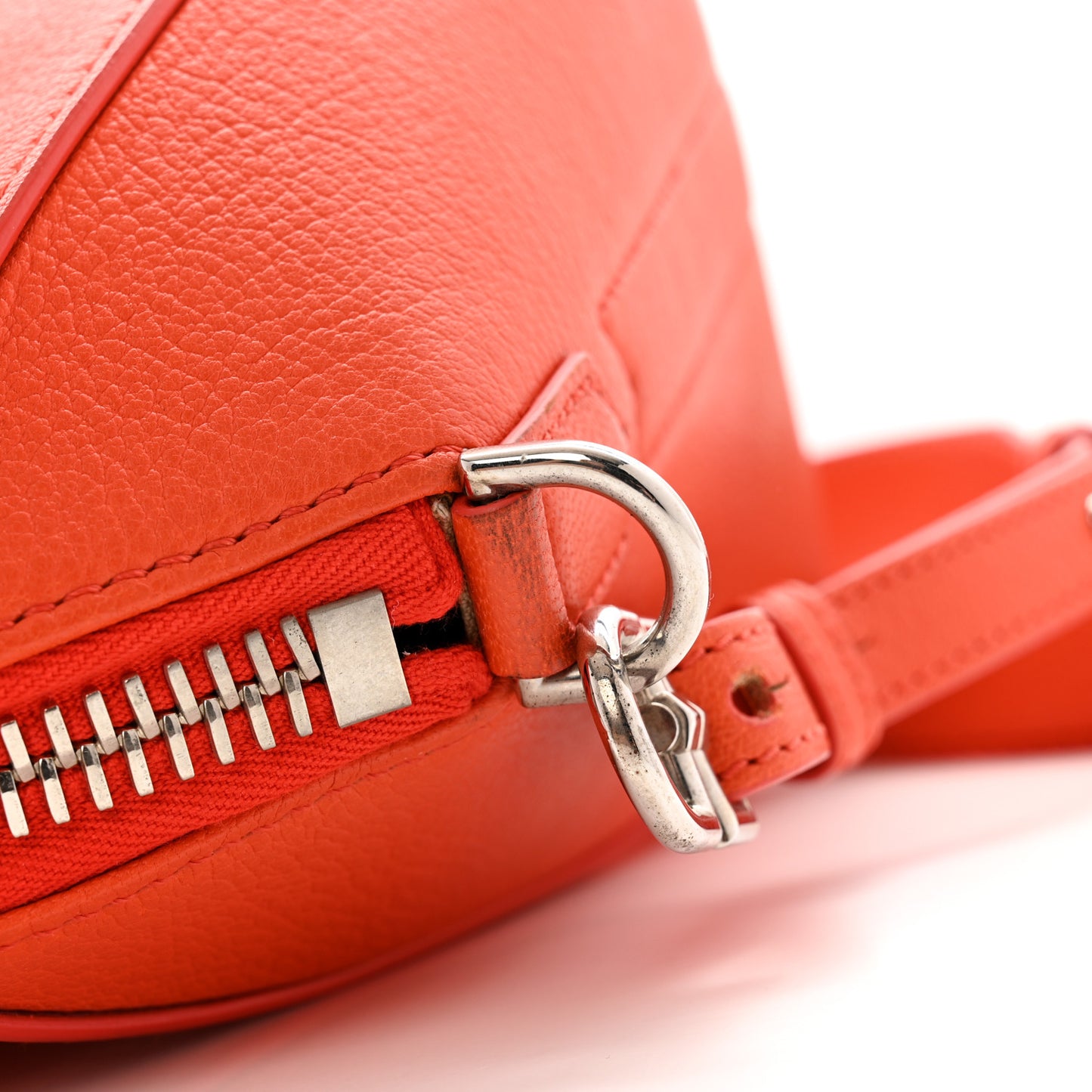 Sugar Goatskin Mini Antigona Burnt Orange