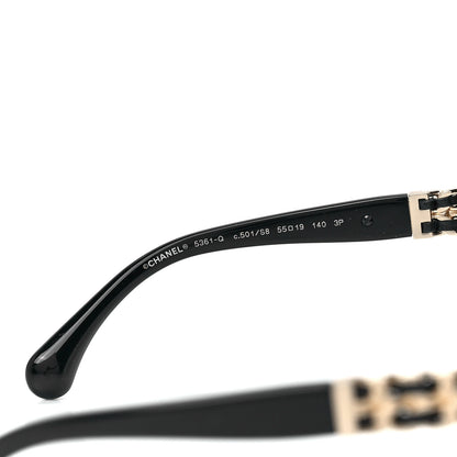 Chanel Lambskin Chain Sunglasses 5361-Q Black 5 of 8