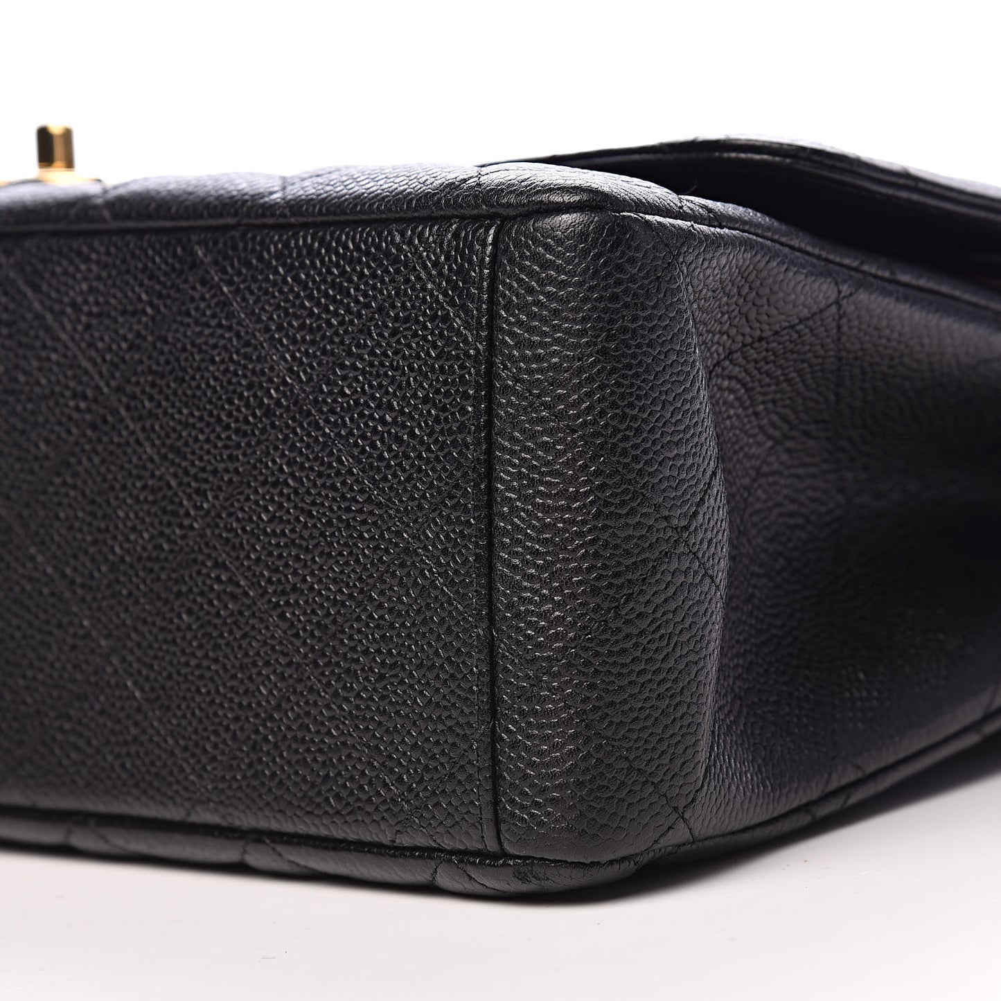 Caviar Quilted Maxi Double Flap Black